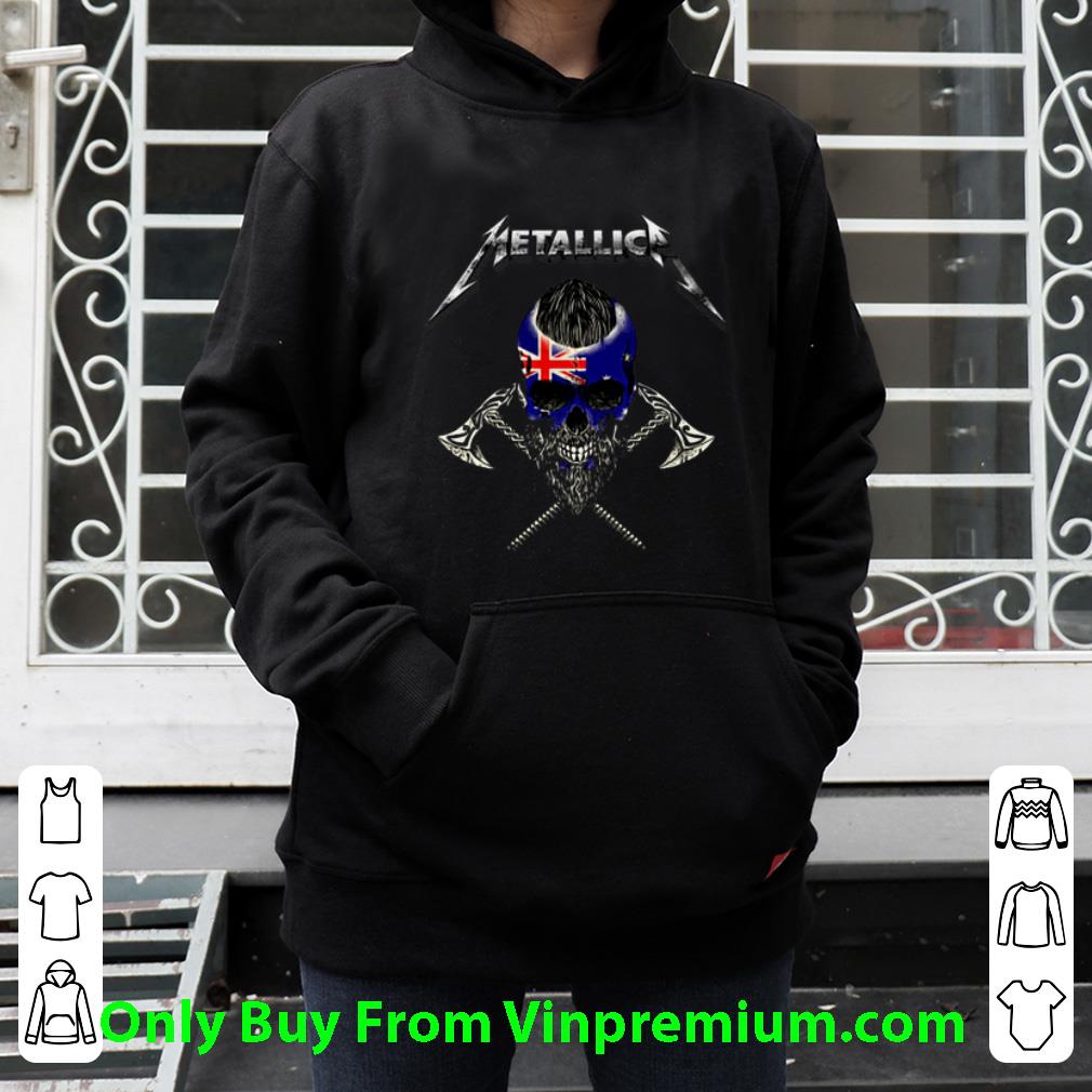 Original Metallica Australia Flag Viking Skull shirt