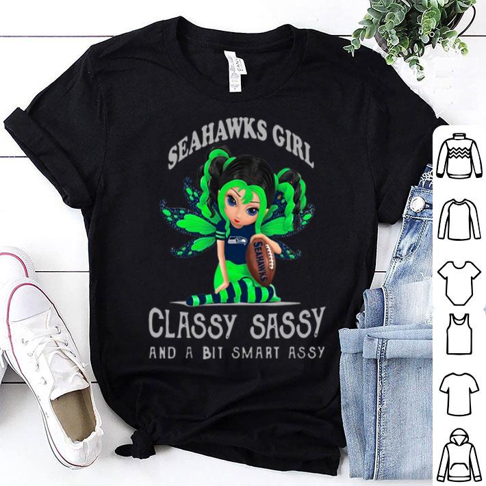 Seattle Seahawks Girl Classy Sassy And A Bit Smart Assy Fairy Figurine shirt