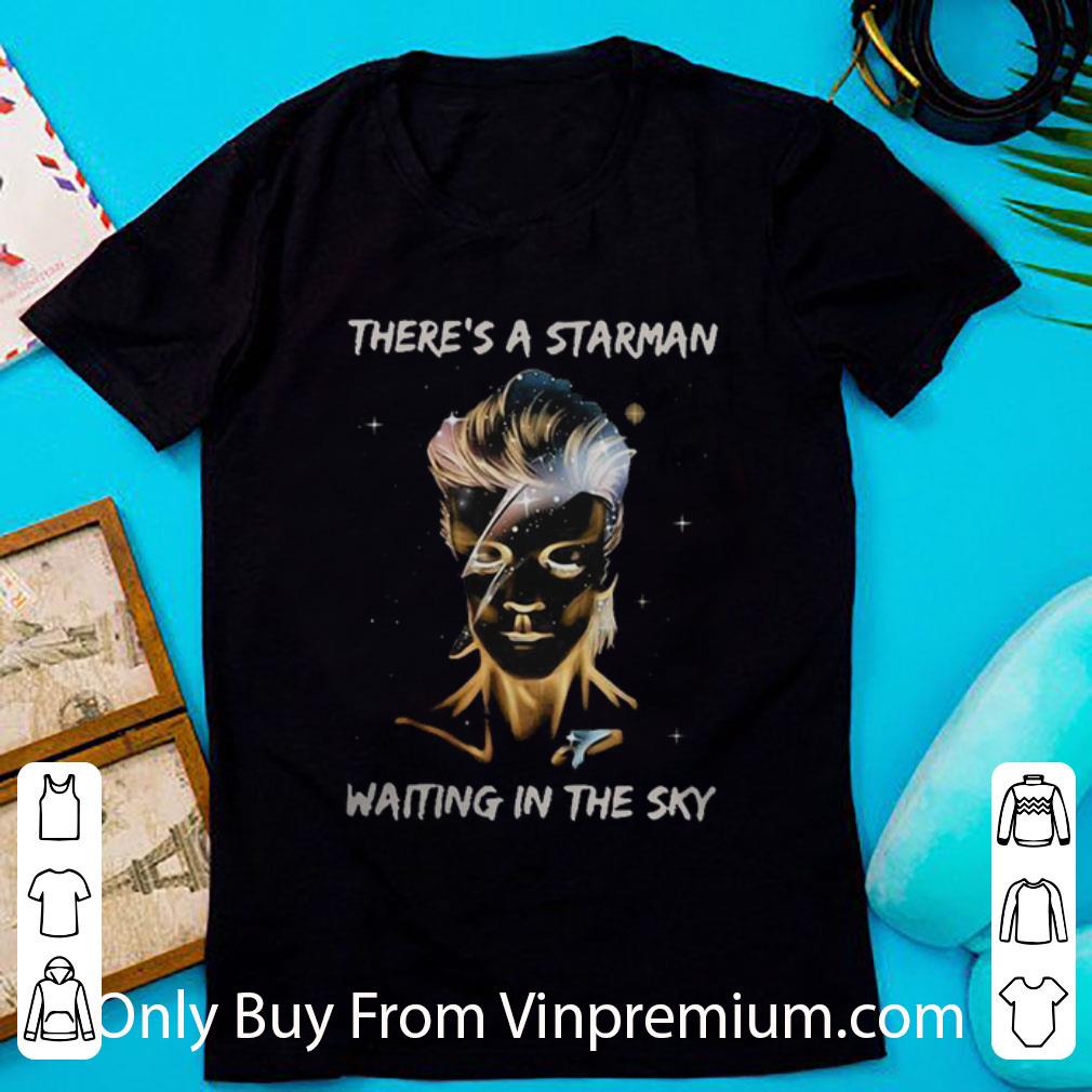 Premium David Bowie There’s A Starman Waiting In The Sky shirt 2