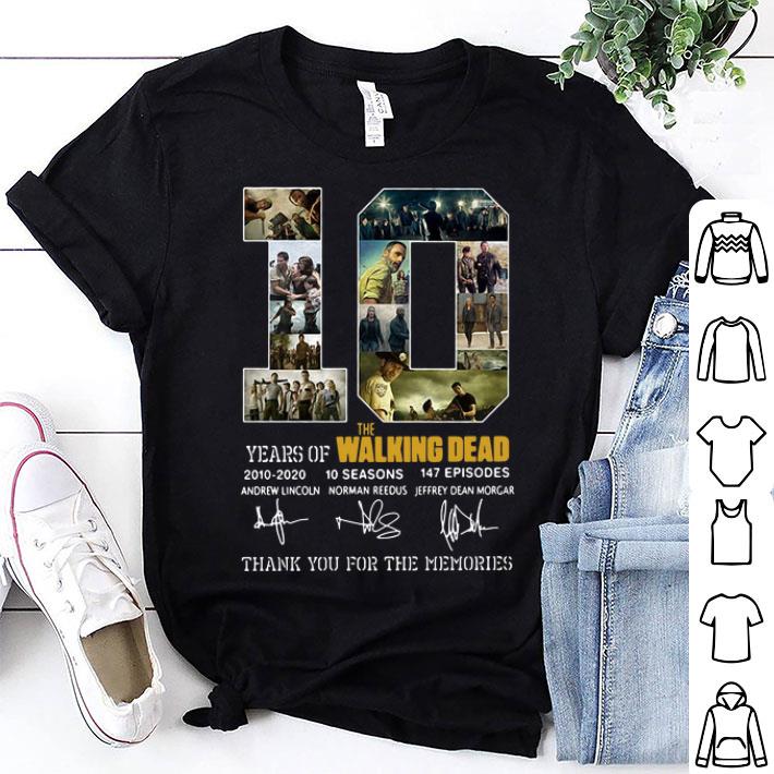 10 Years Of The Walking Dead 2010-2020 Signatures shirt
