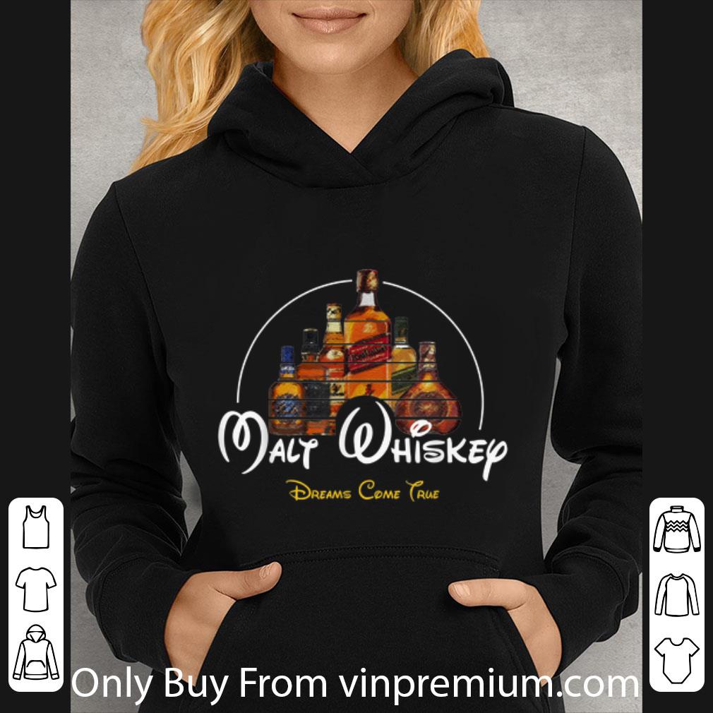 Awesome Malt Whiskey Dreams Come True Malt Disney Style shirt