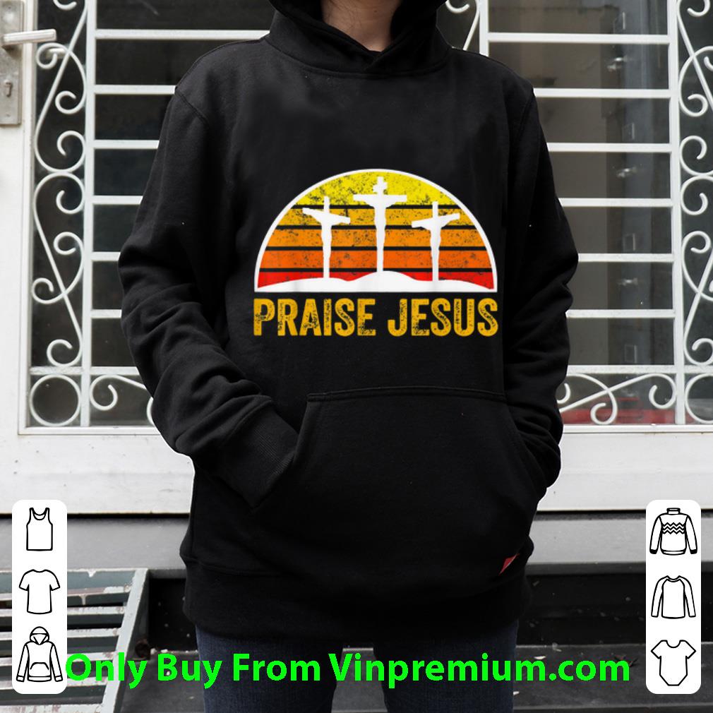 Nice Praise Jesus Vintage Cross shirt