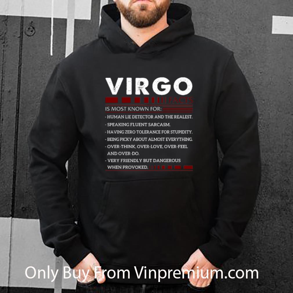 Official Virgo Facts Is Most Known For Human Lie Detector And The Realest shirt