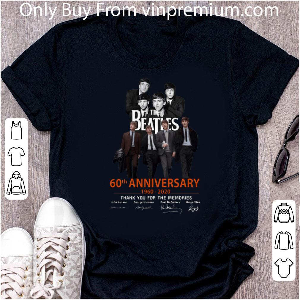 Premium The Beatles 60th Anniversary 1960-2020 Thank You For The Memorie shirt 3