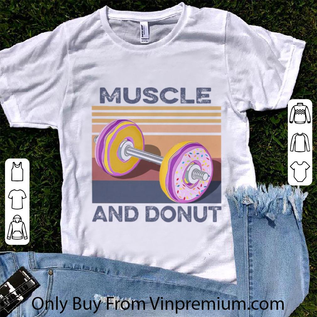 Great Vintage Muscle And Donut shirt 5