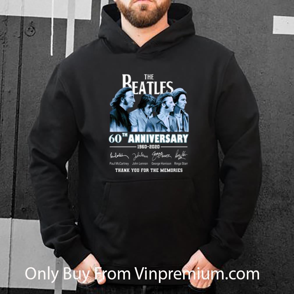 Great The Beatles 60th Anniversary 1960-2020 Signatures shirt