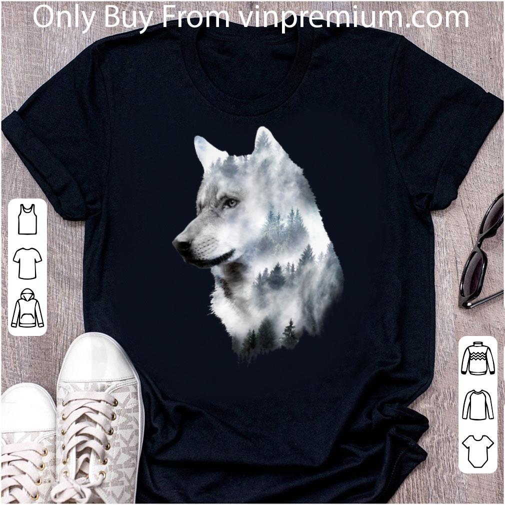 Great Wolf Doppel Belichtung Fog Forest shirt 1