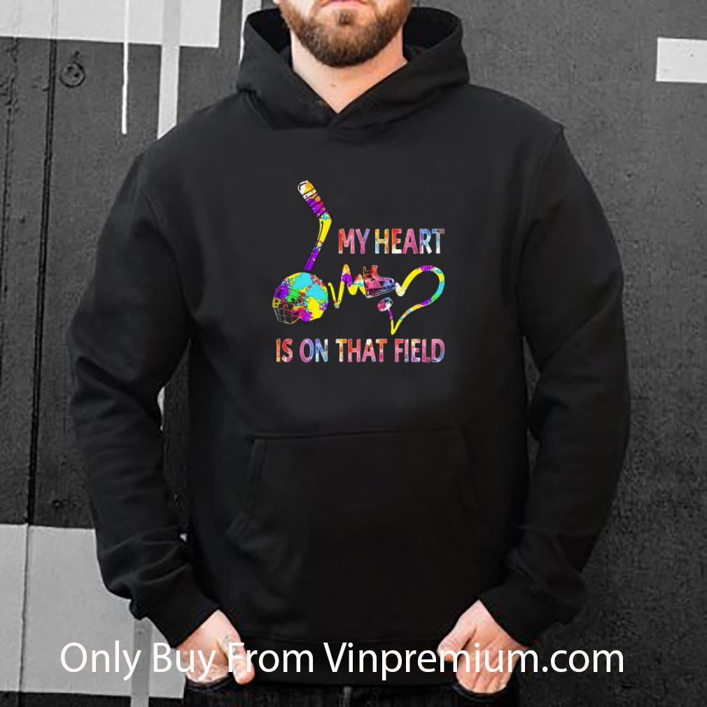 Official My Heart Is On That Field Earth Heartbeat shirt