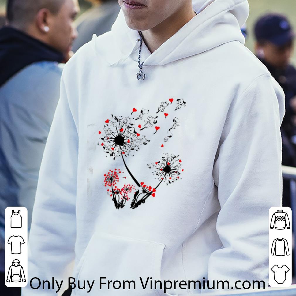 Original Dandelion Flower Snoopy Hearts shirt