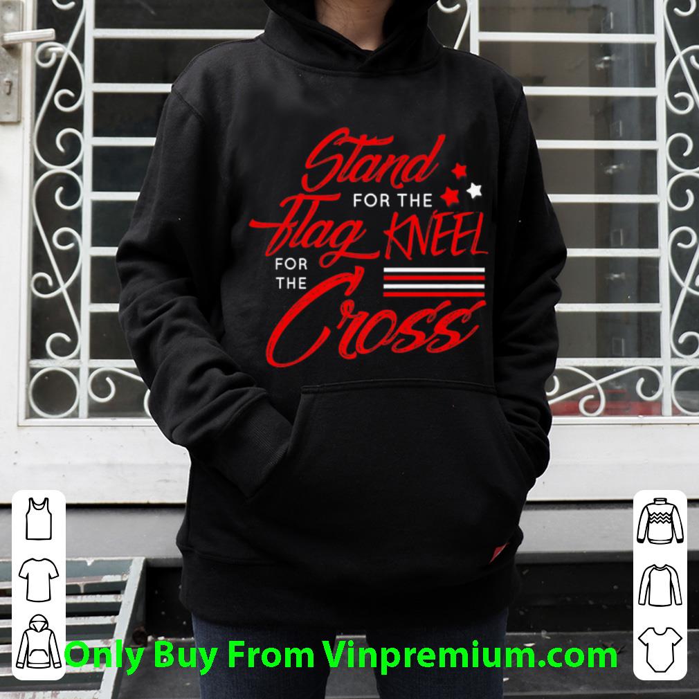Awesome Stand for flag kneel for cross Veteran shirt