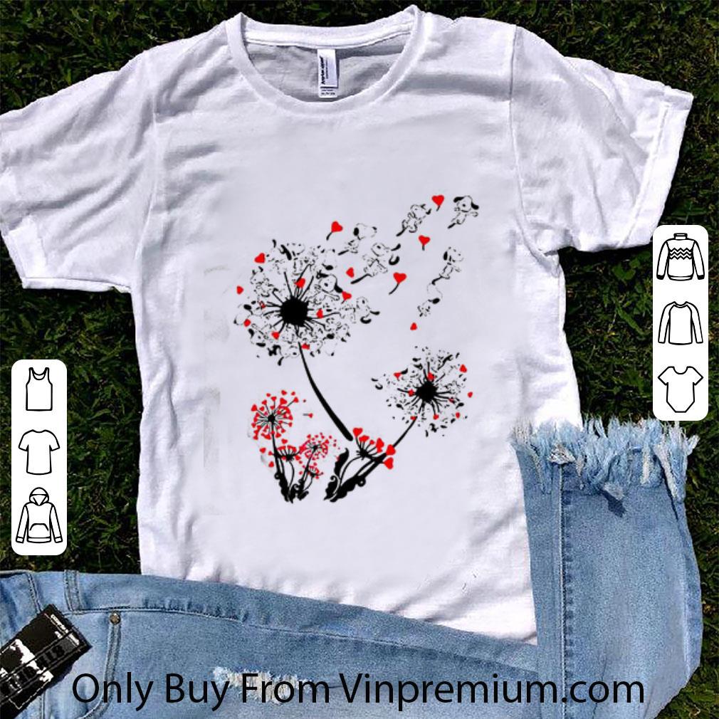 Original Dandelion Flower Snoopy Hearts shirt 1