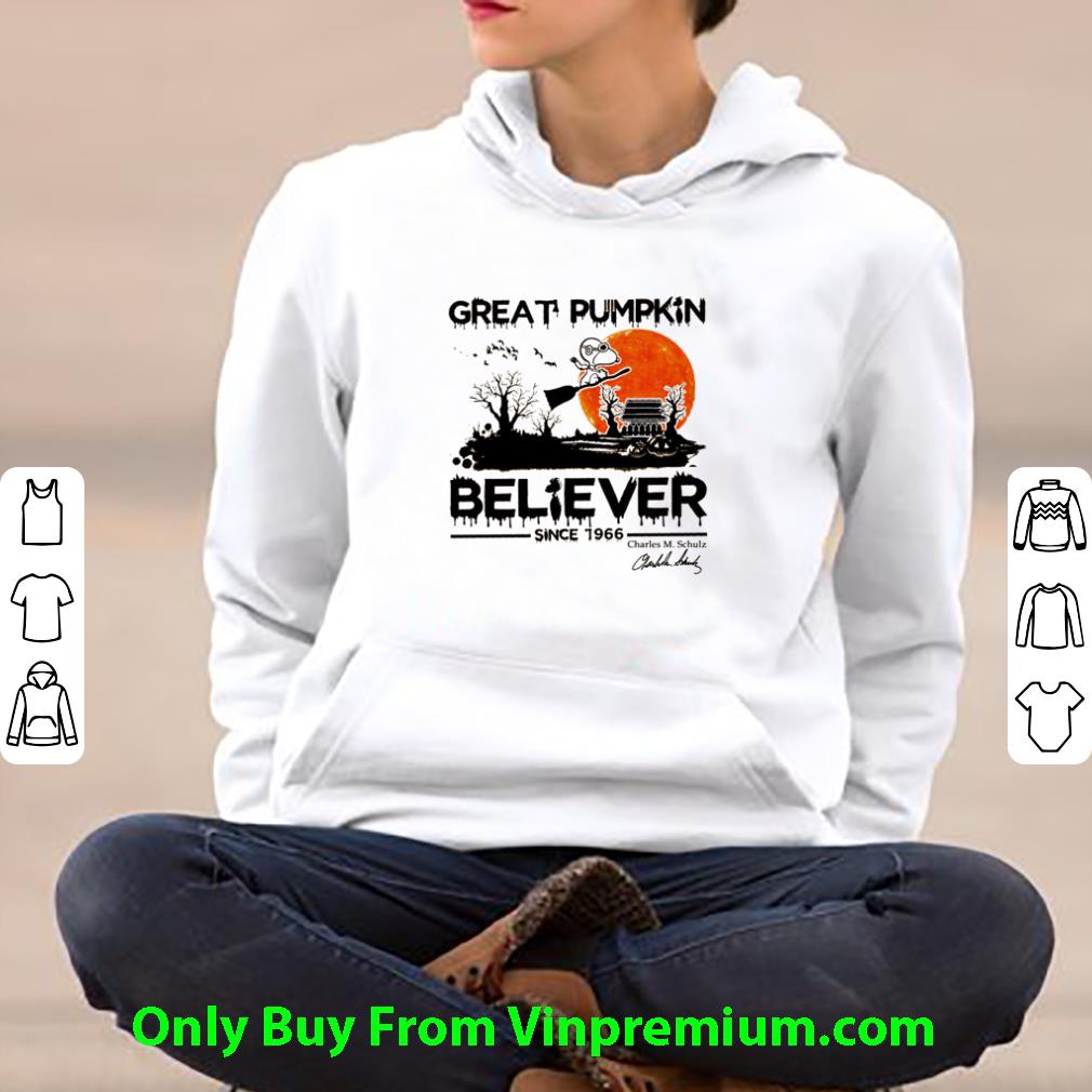 Pretty Snoopy Great Pumpkin Believer Since 1966 Charles M. Schulz shirt 1 Pretty Snoopy Great Pumpkin Believer Since 1966 Charles M. Schulz shirt