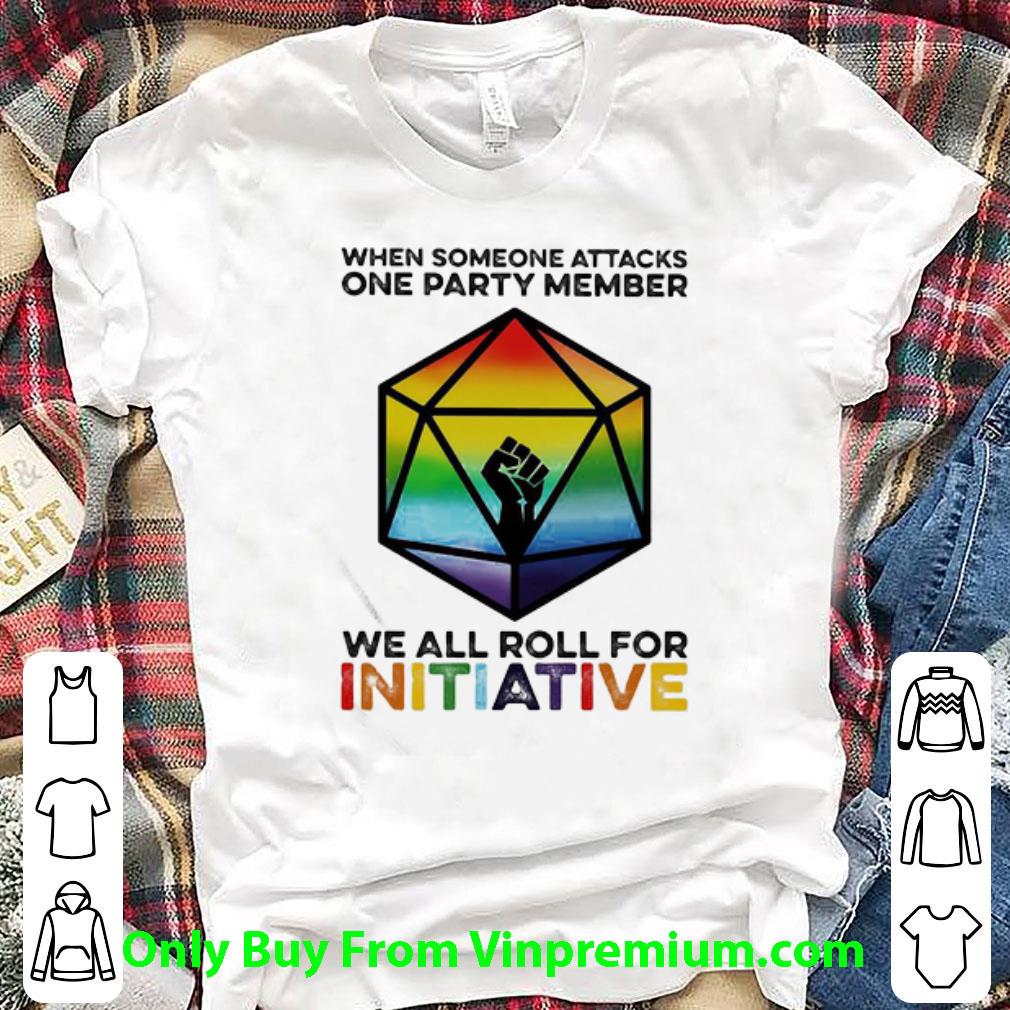 Hot Dungeons & Dragons Dice D20 Black Lives Matter Lgbt Initiative shirt 2