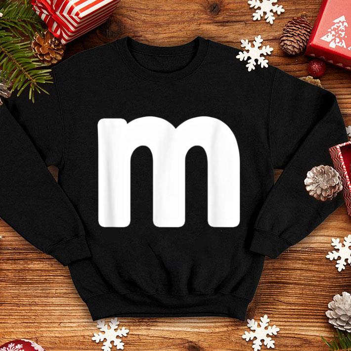 Official letter m lower case alphabet matching Halloween shirt