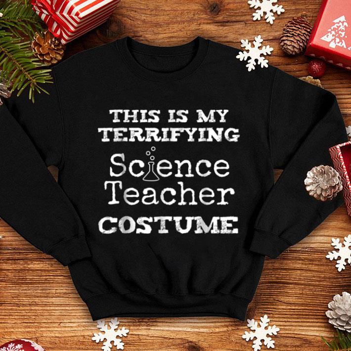 Official Terrifying Science Teacher Halloween Costume shirt
