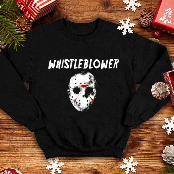 Premium Whistleblower Halloween Funny Whistle Blowing Goalie Mask shirt