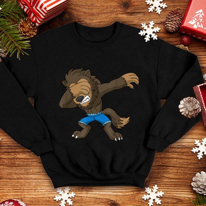 Pretty Halloween Dabbing Werewolf Dab Dance Funny Kids Boys Mens shirt 1 Pretty Halloween Dabbing Werewolf Dab Dance Funny Kids Boys Mens shirt