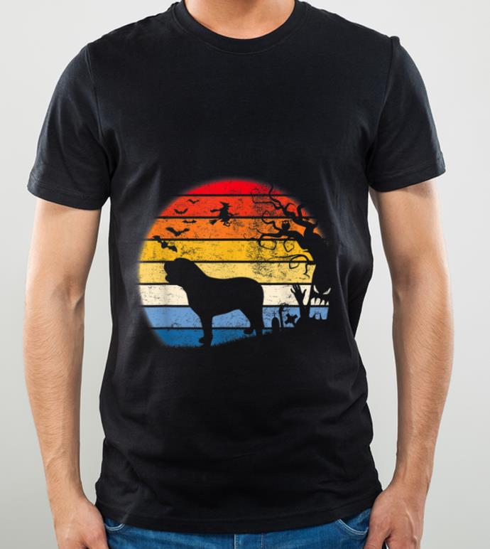 Great Bullmastiff Inside Moon Vintage Retro. For Halloween shirt