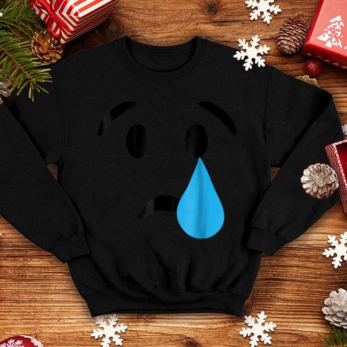 Premium Emoji Halloween Costume Sad Crying Face Emoji shirt