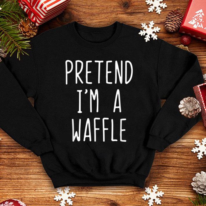Hot Pretend I'm A Waffle Costume Halloween Lazy Easy shirt