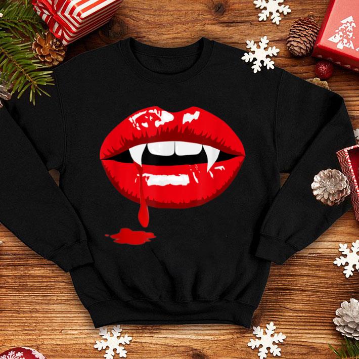 Awesome Vampire Lips Fangs Halloween shirt 1 Awesome Vampire Lips Fangs Halloween shirt