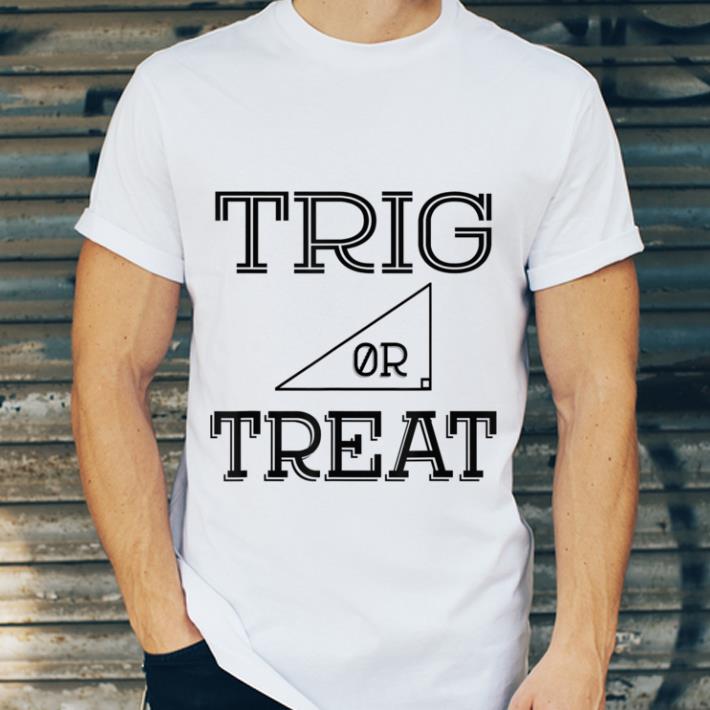Pretty Trig or Treat Halloween Costume Math Teacher Trig shirt