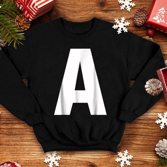 Top Letter A Chipmunk Halloween Christmas Costume shirt 1 Top Letter A Chipmunk Halloween Christmas Costume shirt