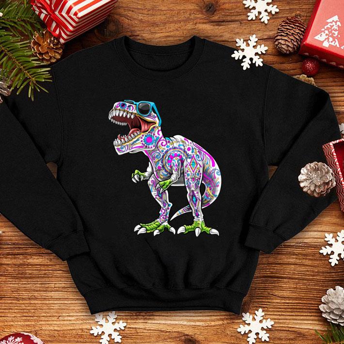 Official Day of the Dead T Rex Dinosaur Dia De Muertos Halloween shirt 1 Official Day of the Dead T Rex Dinosaur Dia De Muertos Halloween shirt