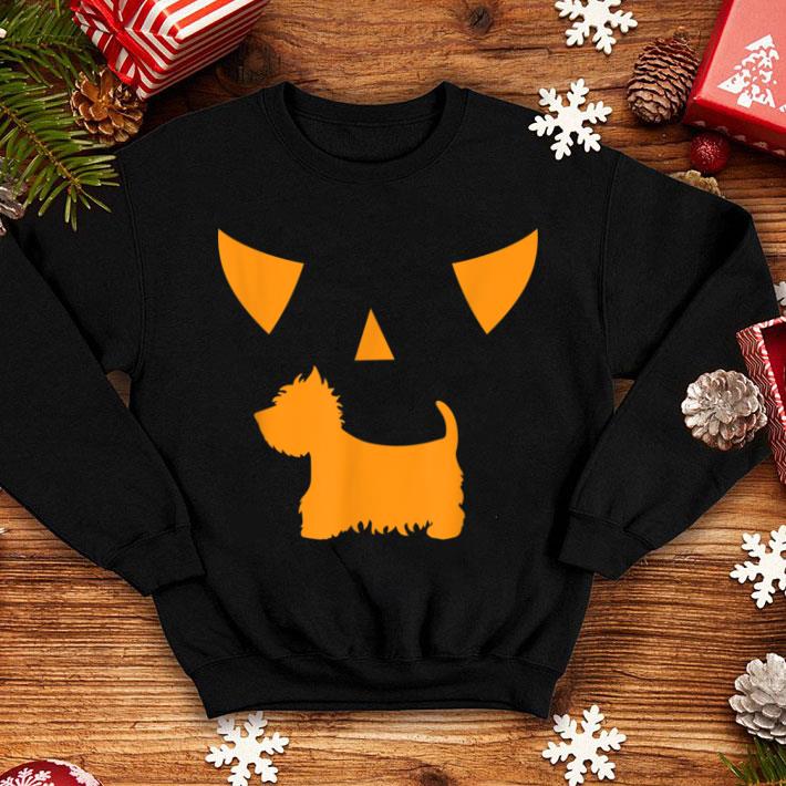 Pretty Halloween Pumpkin Westie Jack-o-lantern Costume shirt