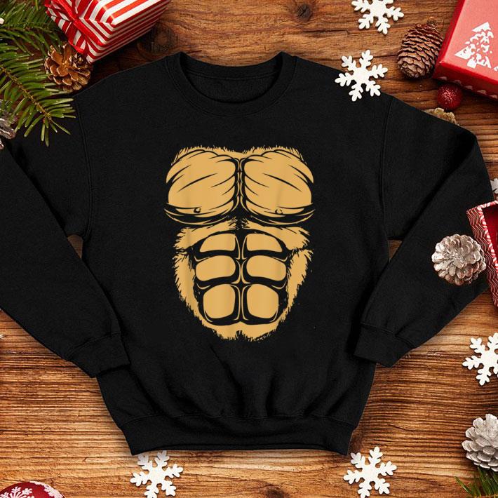 Pretty Gorilla Chest Muscles Abs Costume Halloween Easy shirt