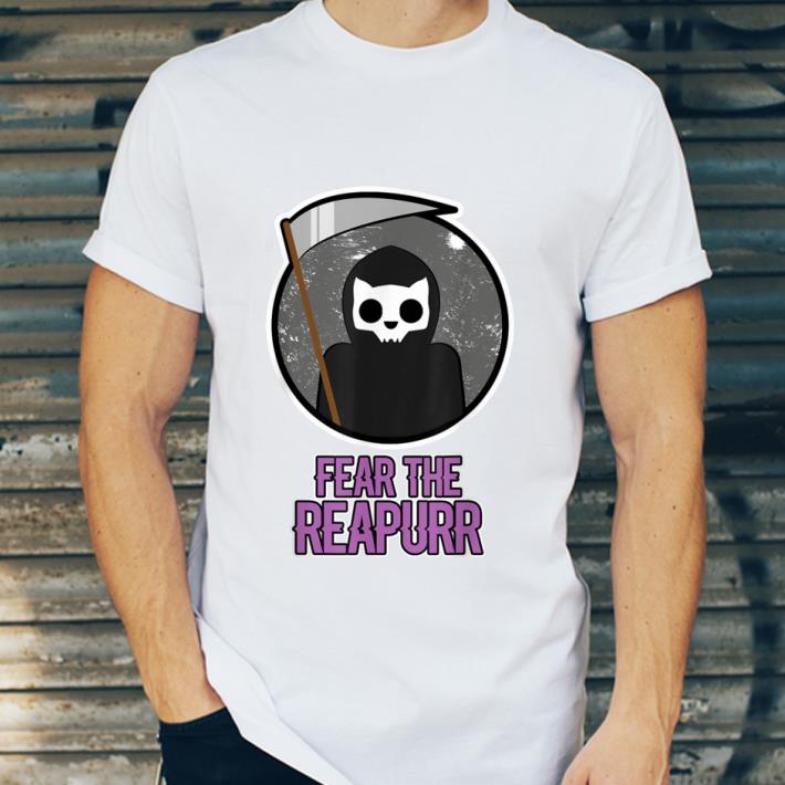 Pretty Funny Halloween Cat Fear the Reaper Reapurr Women Men Kids shirt