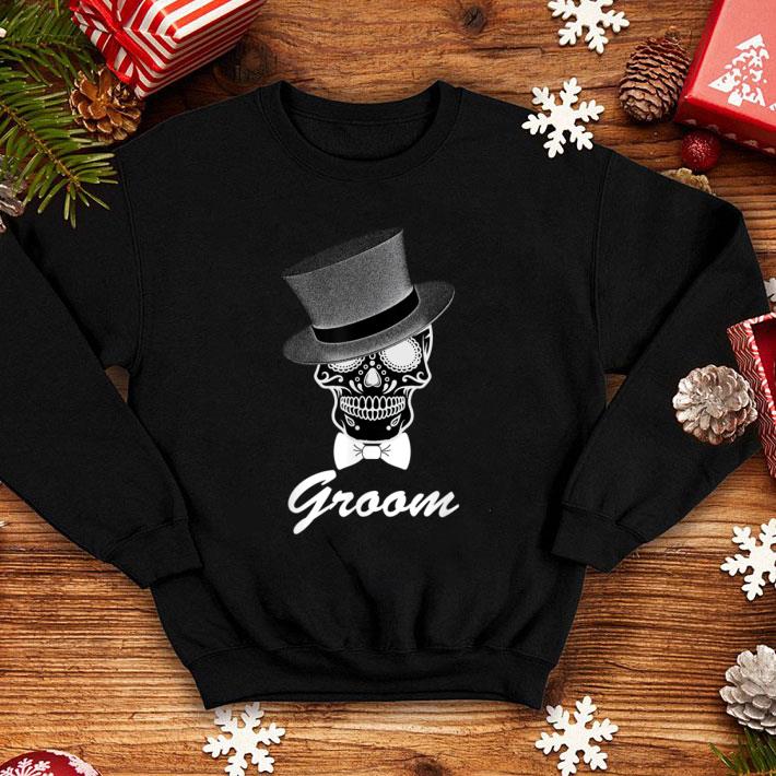 Great Groom Halloween Wedding Day of Dead shirt 1 Great Groom Halloween Wedding Day of Dead shirt
