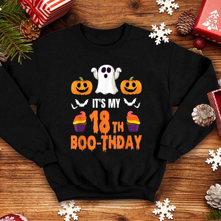 Pretty Halloween 18th Birthday Boo-thday shirt