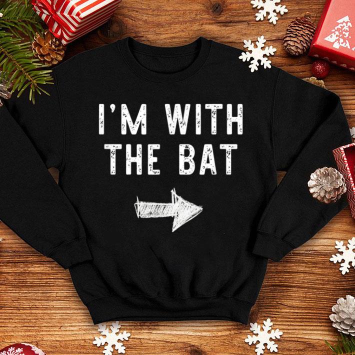 Official I'm With The Bat Costume Halloween Matching Couple shirt