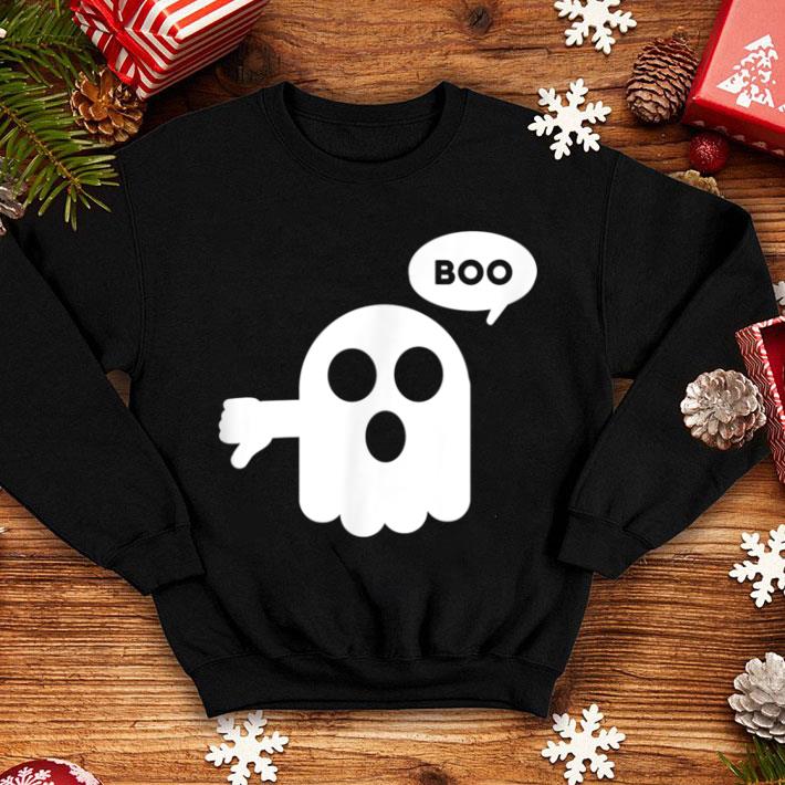 Hot Halloween Ghost Cartoon Says Boo Disapproving Thumbs Down shirt 1 Hot Halloween Ghost Cartoon Says Boo Disapproving Thumbs Down shirt