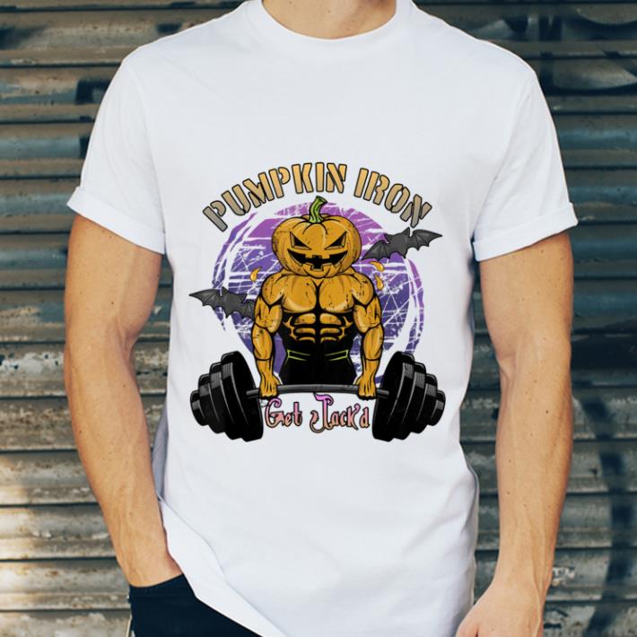 Nice Mens Halloween Gym Workout Pumpkin Iron shirt 1 Nice Mens Halloween Gym Workout Pumpkin Iron shirt
