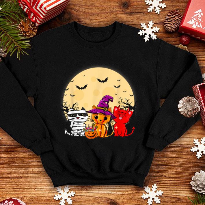 Awesome Three Cats Funny Halloweens For Women shirt 1 Awesome Three Cats Funny Halloweens For Women shirt