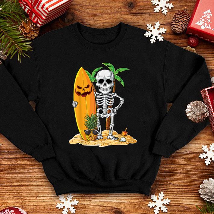 Original Skeleton Surfing Halloweens Hawaii Hawaiian Men Surfer shirt
