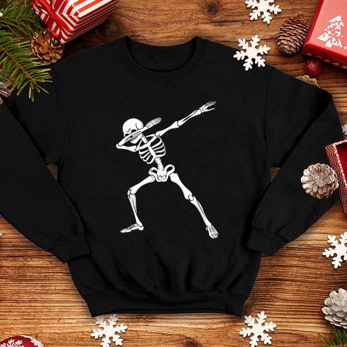 Official Dabbing Skeleton Kids Boys Halloween Dab Dance shirt