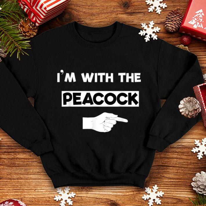 Pretty I'm With Peacock Halloween Costume couples Party Matching shirt