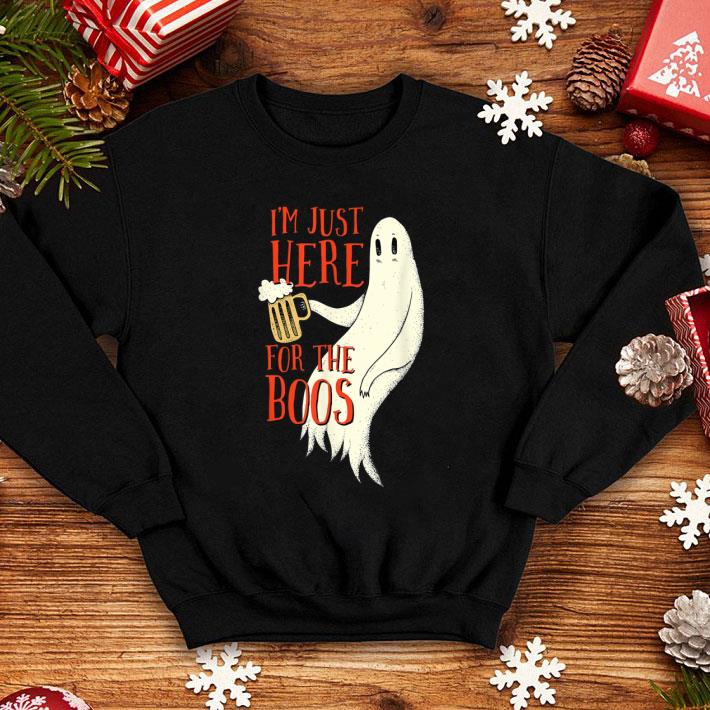 Premium I'm Just Here For The Boos Spooky Beer Ghost Halloween shirt