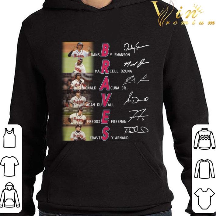Atlanta Braves signatures Dansby Swanson Marcell Ozuna Ronald Acuna Jr shirt 1 Atlanta Braves signatures Dansby Swanson Marcell Ozuna Ronald Acuna Jr shirt