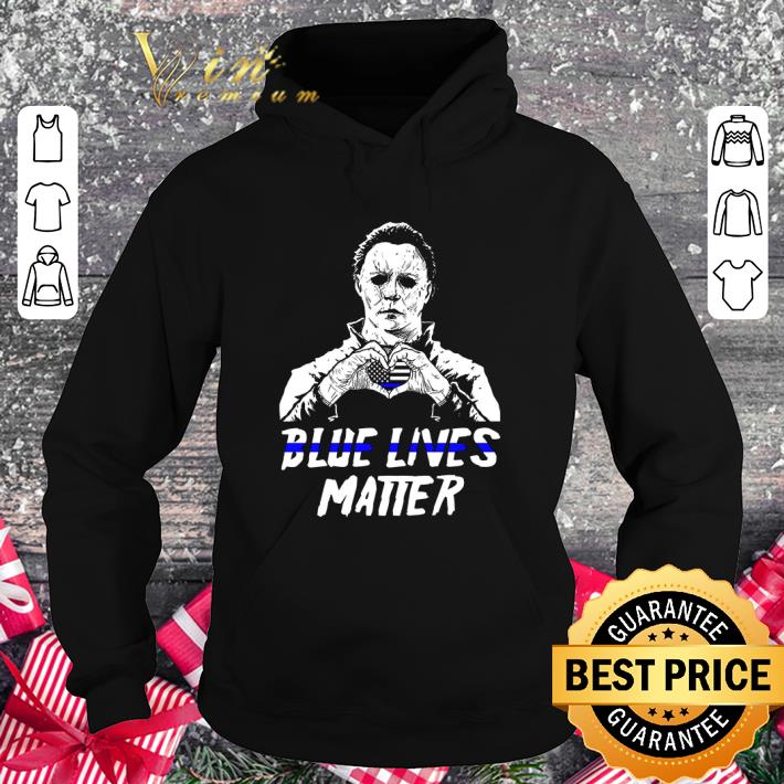 Premium Michael Myers Blue Lives Matter Thin Blue Line shirt