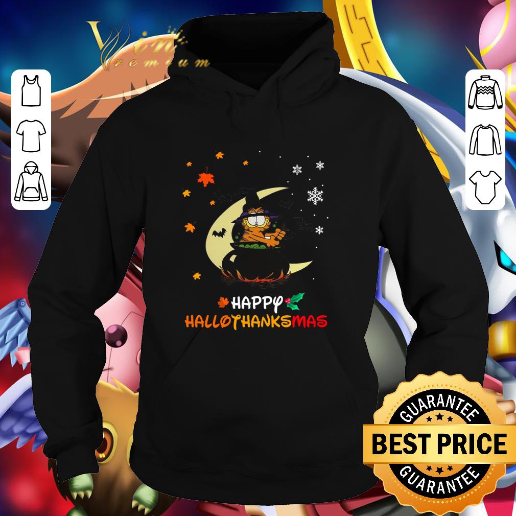 Official Garfield Happy HalloThanksMas shirt 1 Official Garfield Happy HalloThanksMas shirt