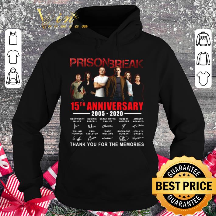 Official Thank You Prison Break 15th Anniversary 2005-2020 Signatures shirt