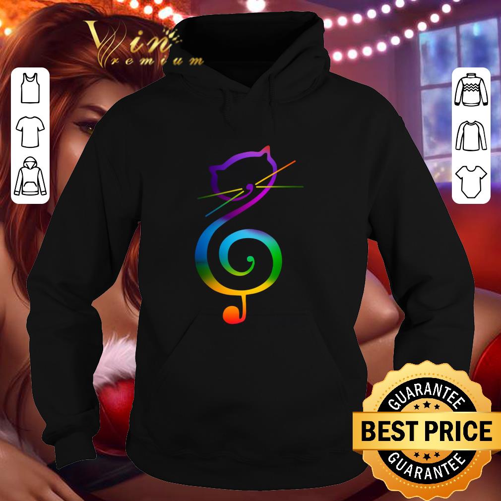 Cat Music Note LGBT shirt
