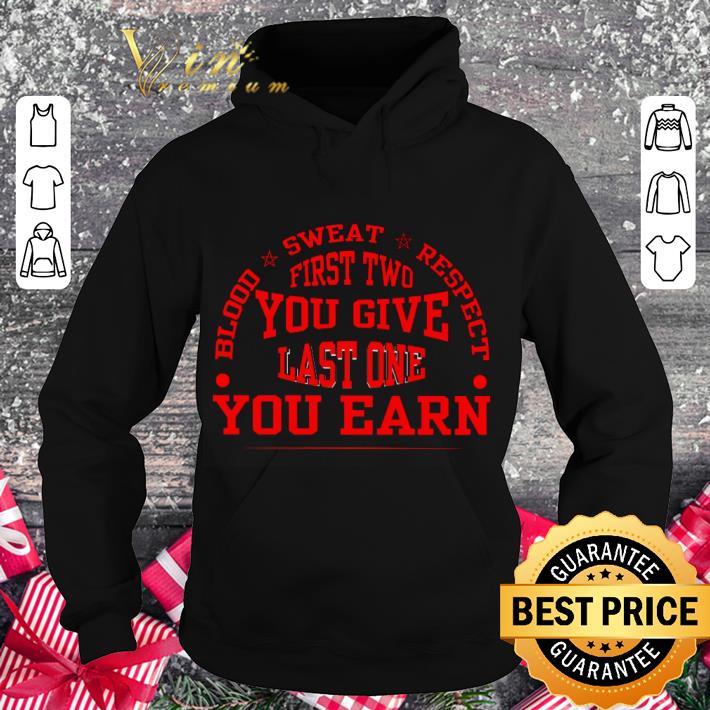 Hot The Rock Blood sweat respect first two you give last one you earn shirt 1 Hot The Rock Blood sweat respect first two you give last one you earn shirt