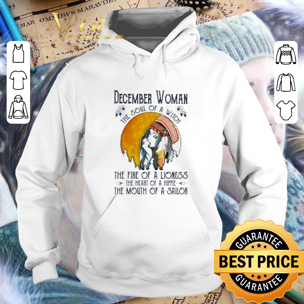 Awesome Native december woman the soul of a witch the fire of a lioness shirt