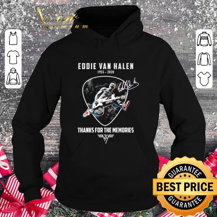 Awesome RIP Eddie Van Halen 1955-2020 signature Van Halen Band shirt