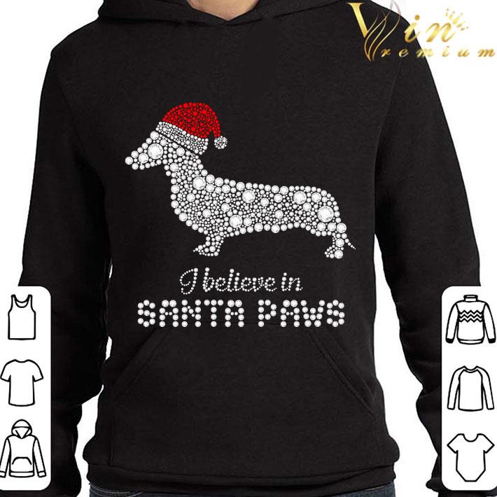 Diamond Dachshund I Believe In Santa Paws shirt 1 Diamond Dachshund I Believe In Santa Paws shirt